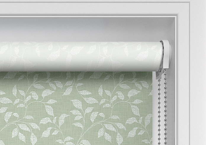 Delicate Foliage, Mint Green - Twist&Fit Roller Blind - Image 11
